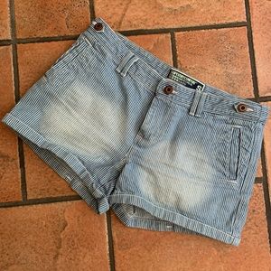 Superdry Shorts - White and Blue stripes